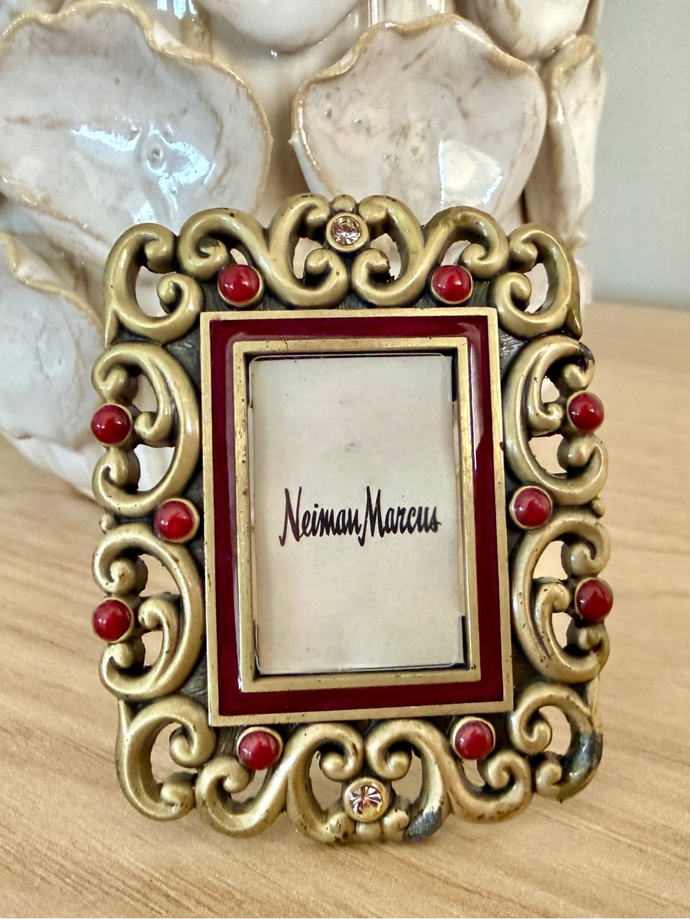 Jay Strongwater for Neiman Marcus Mini Jeweled Photo Frame Swavorski Crystals